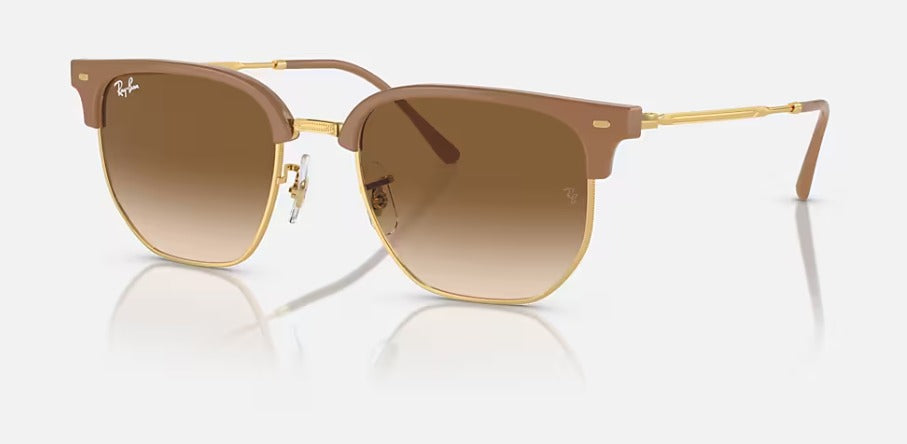 RAY BAN  SOLAR METAL DOURADO ROSE RB441666NEW CLUBMASTER 6721/51