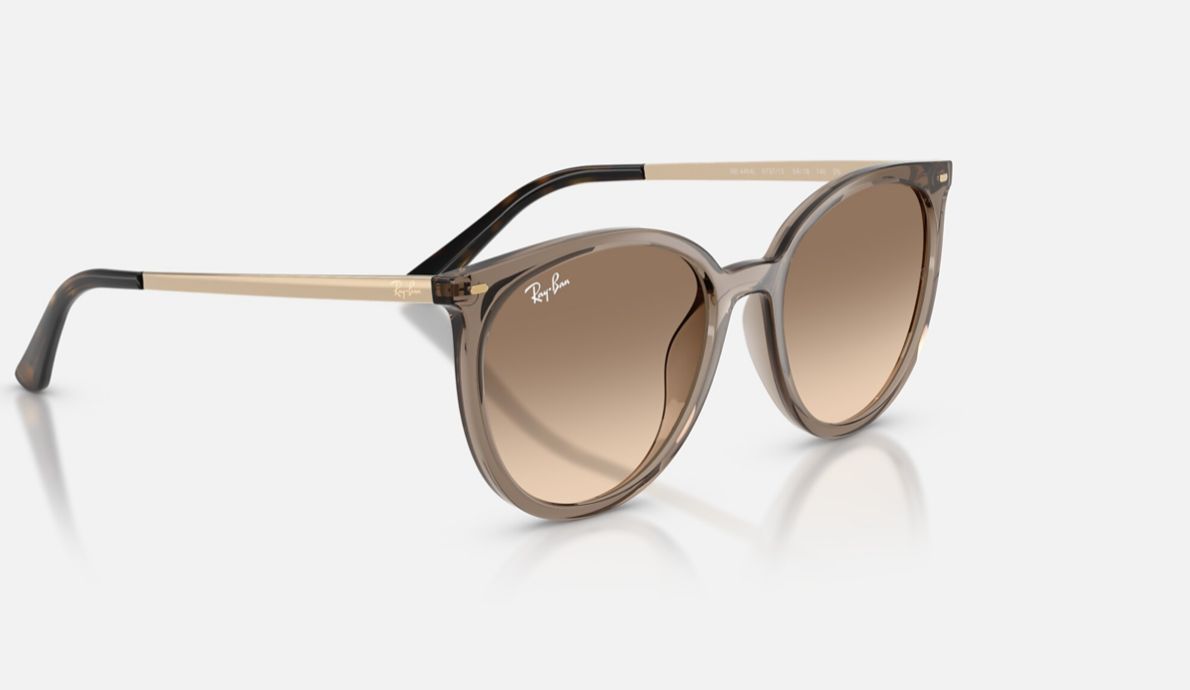 Ray Ban Solar Acetado  Redondo Polido Caramelo translúcido RB4464L 673713