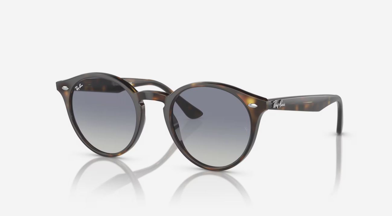 Ray Ban Solar Acetado  Redondo  Polido Havana claro RB2180 710/4L