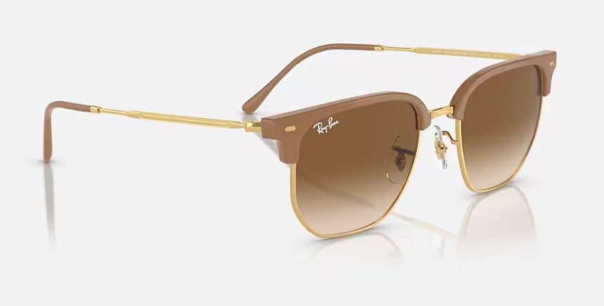 RAY BAN  SOLAR METAL DOURADO ROSE RB441666NEW CLUBMASTER 6721/51