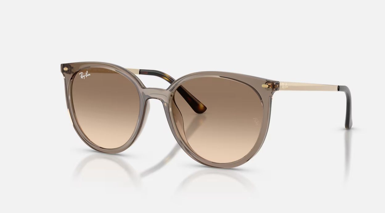 Ray Ban Solar Acetado  Redondo Polido Caramelo translúcido RB4464L 673713