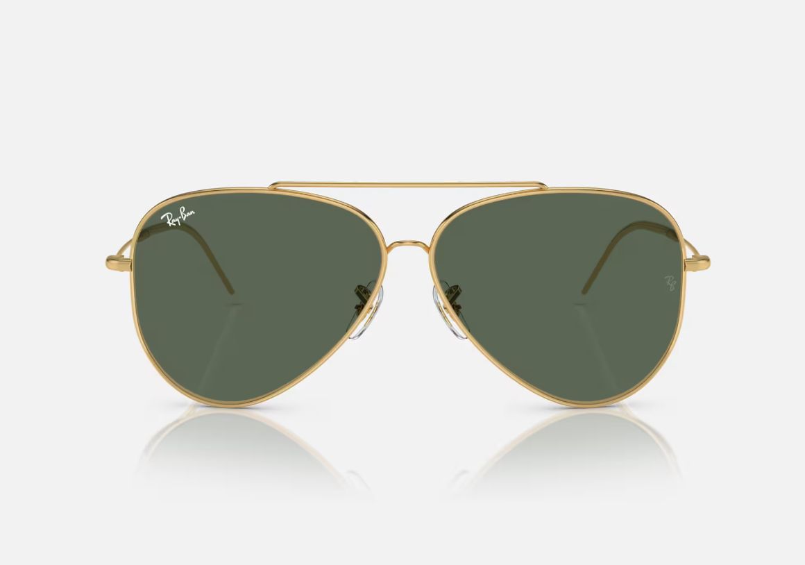 RAY BAN SOLAR METAL AVIATOR REVERSE RB R01018 001/VR